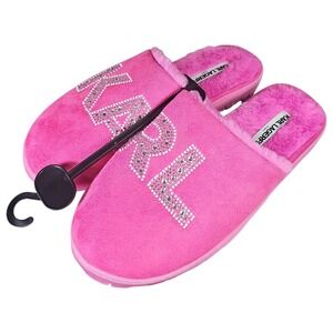NWT Karl Lagerfeld "Jasmina" faux fur slippers